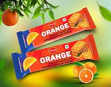 Pran Orange Cream Biscuit