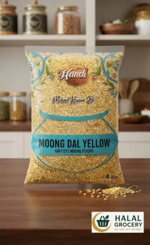 Moong Dal (Split Mung Beans) - Premium Quality, 4 lbs
